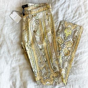 Isabel Marant Printed Low Rise Jeans Spring 2013 in Amber